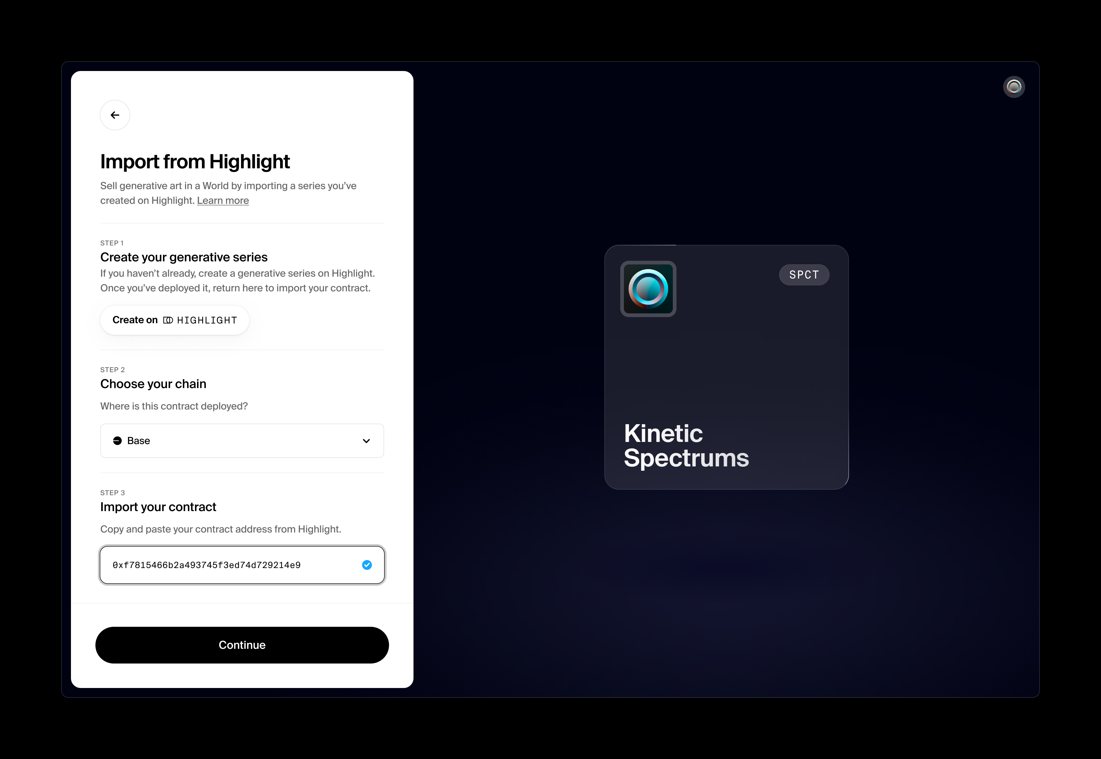 Import a Generative Series from Highlight.jpg